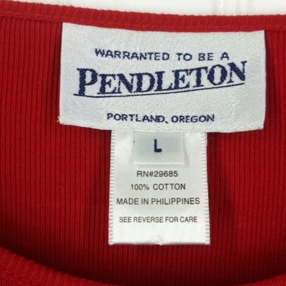 Women's Bundle Worthington Button Down Sweater/ Pendleton Long Slv Tee Size L - Picture 7 of 9